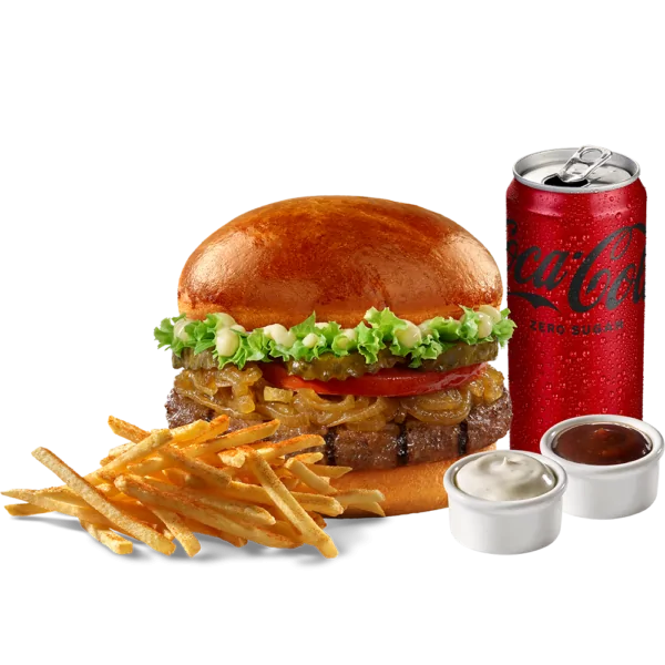 Hamburger Menü (100gr Hamburger+Patates+Kola)